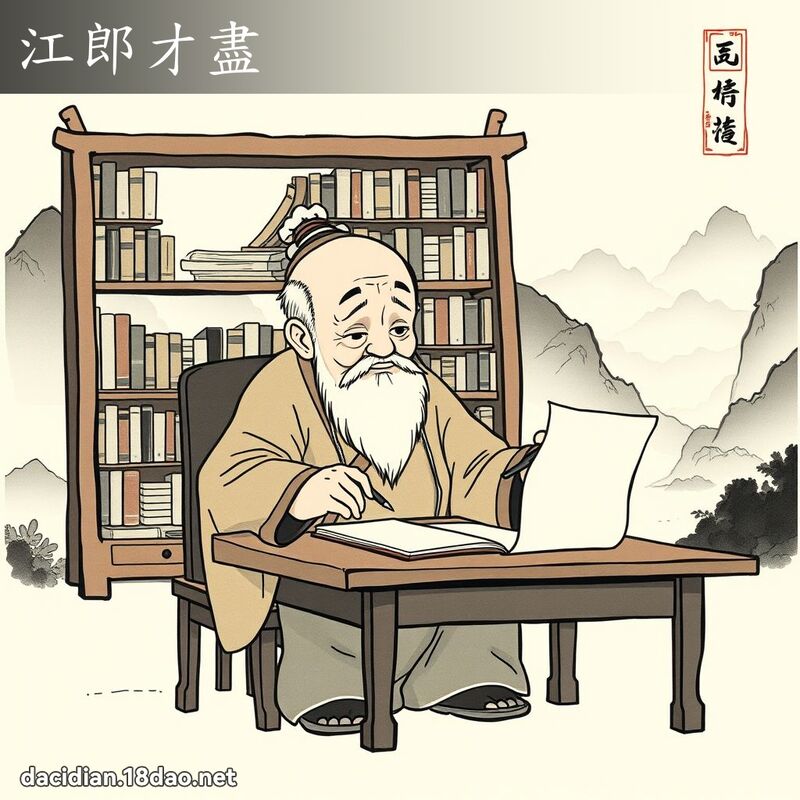 江郎才尽 配图