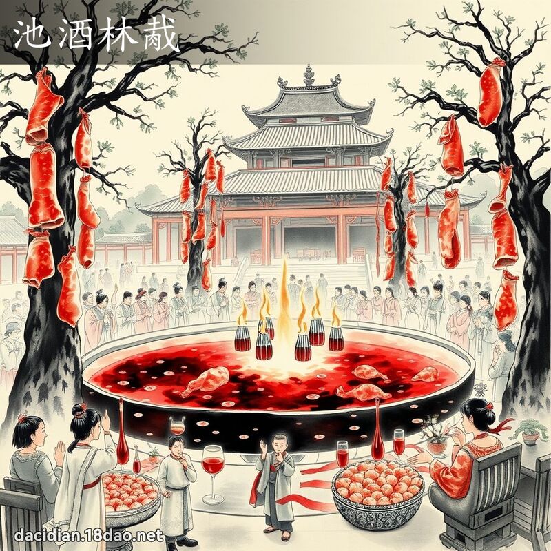 池酒林胾 配图