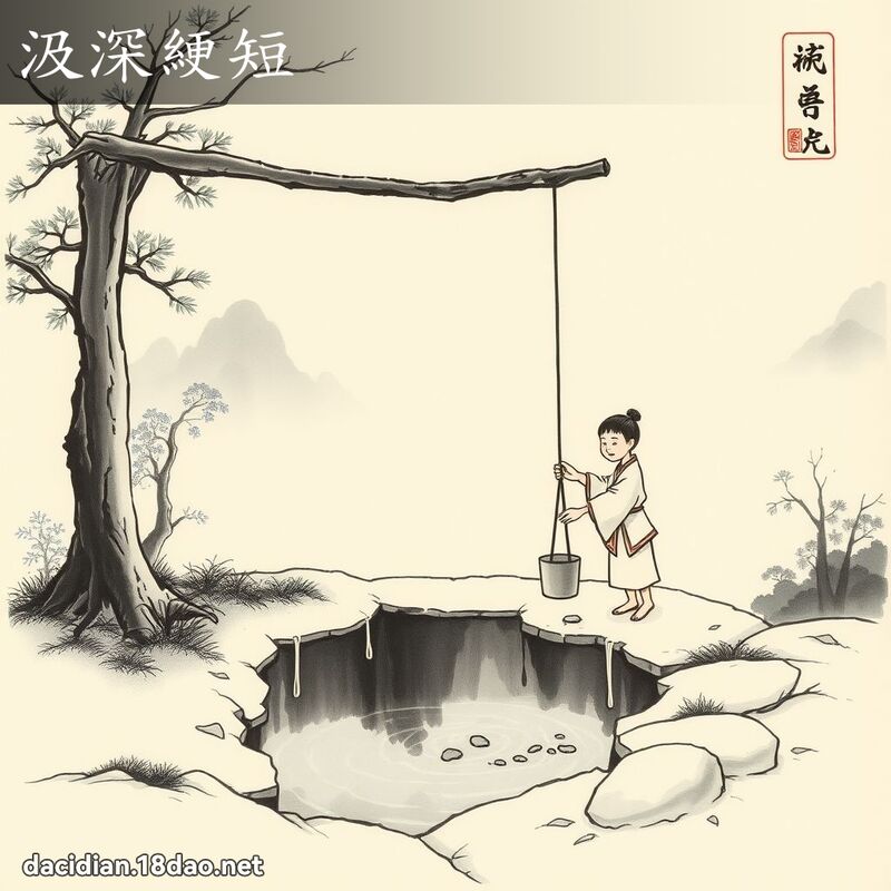 汲深綆短 配图