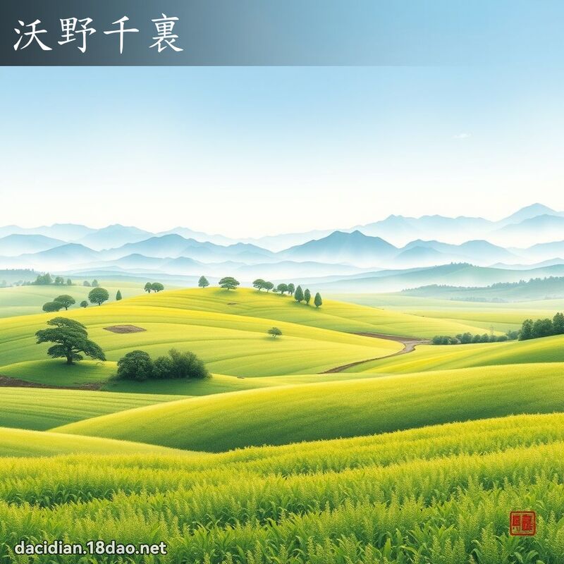 沃野千裏 配图