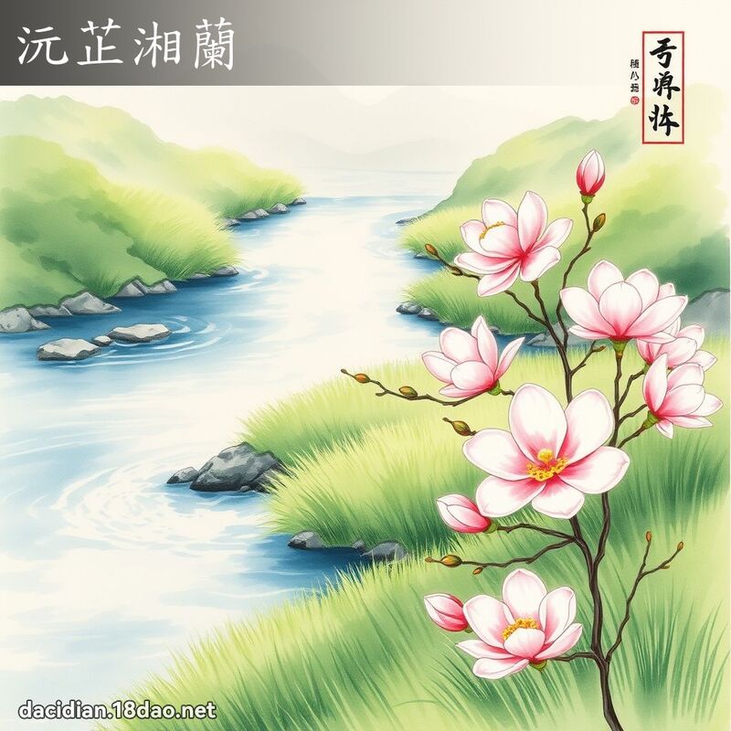 沅芷湘兰 配图