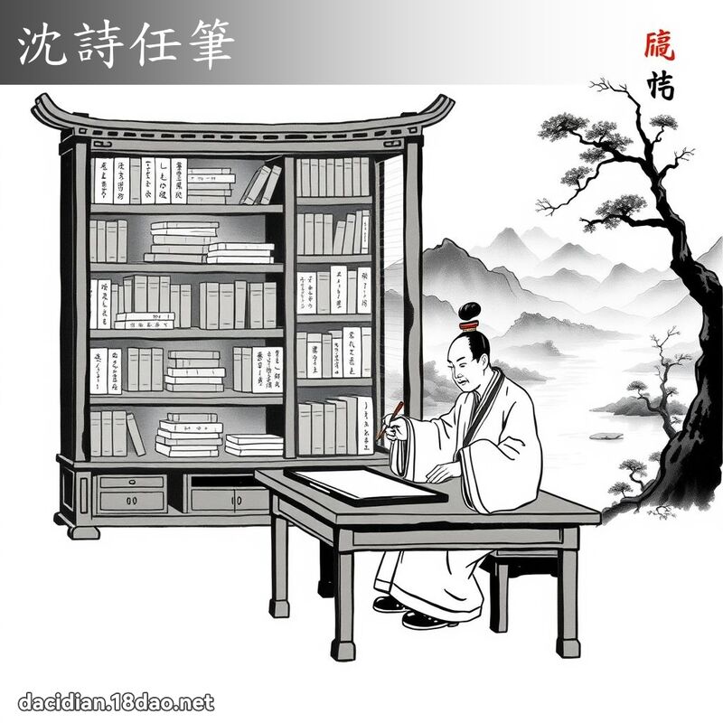 沈詩任筆 配图