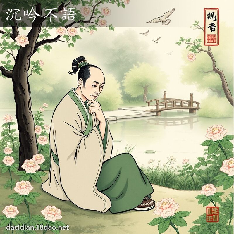 沉吟不語 配图