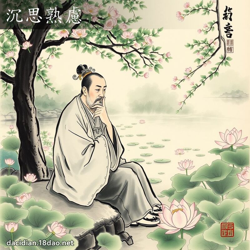 沉思熟慮 配图