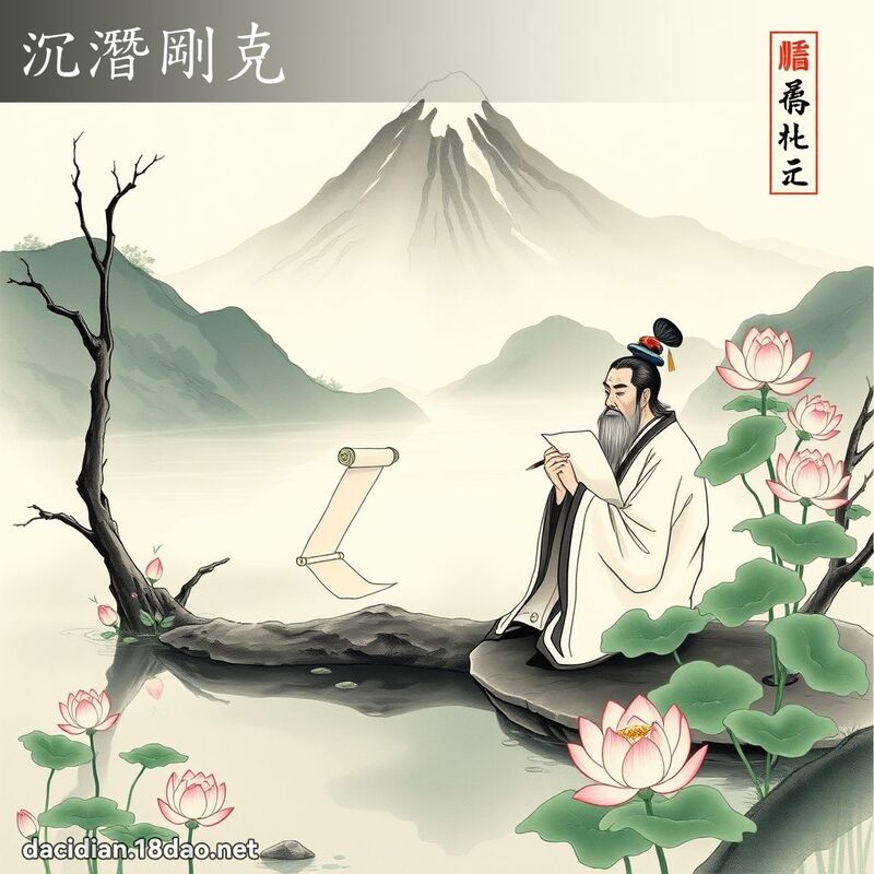 沉潛剛克 配图