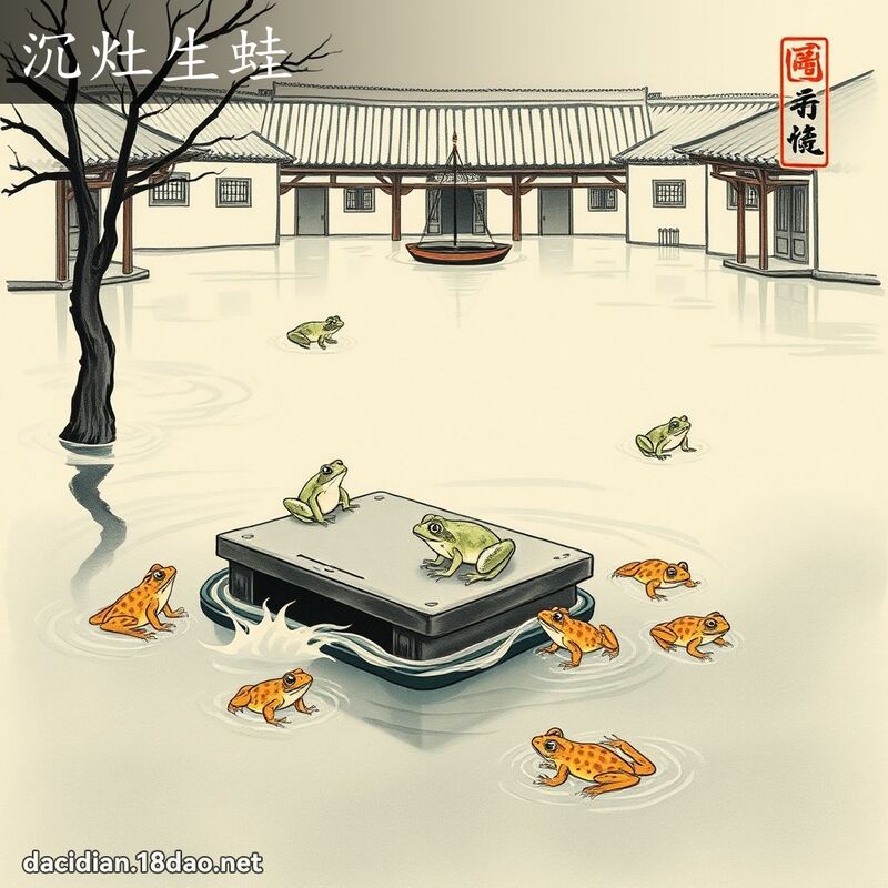 沉灶生蛙 配图