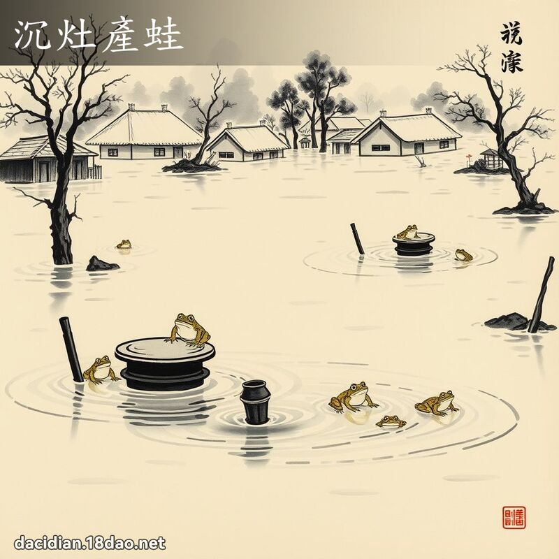 沉灶產蛙 配图