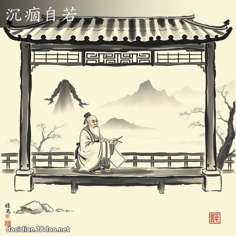 沉痼自若 配图