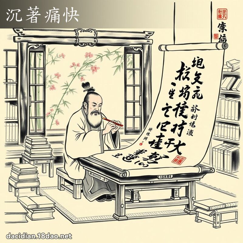 沉著痛快 配图