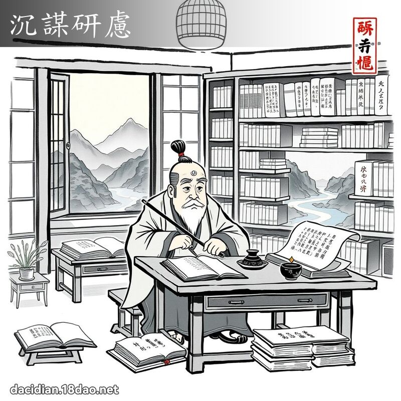 沉謀研慮 配图