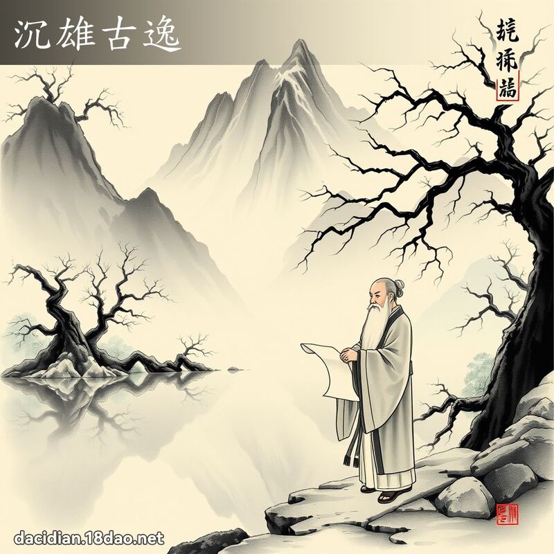 沉雄古逸 配图