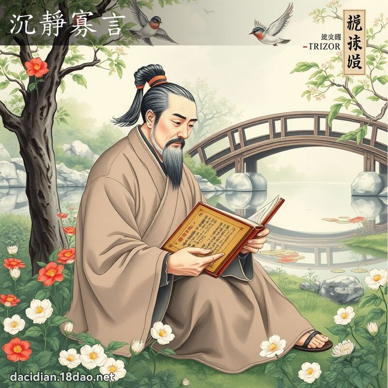沉靜寡言 配图