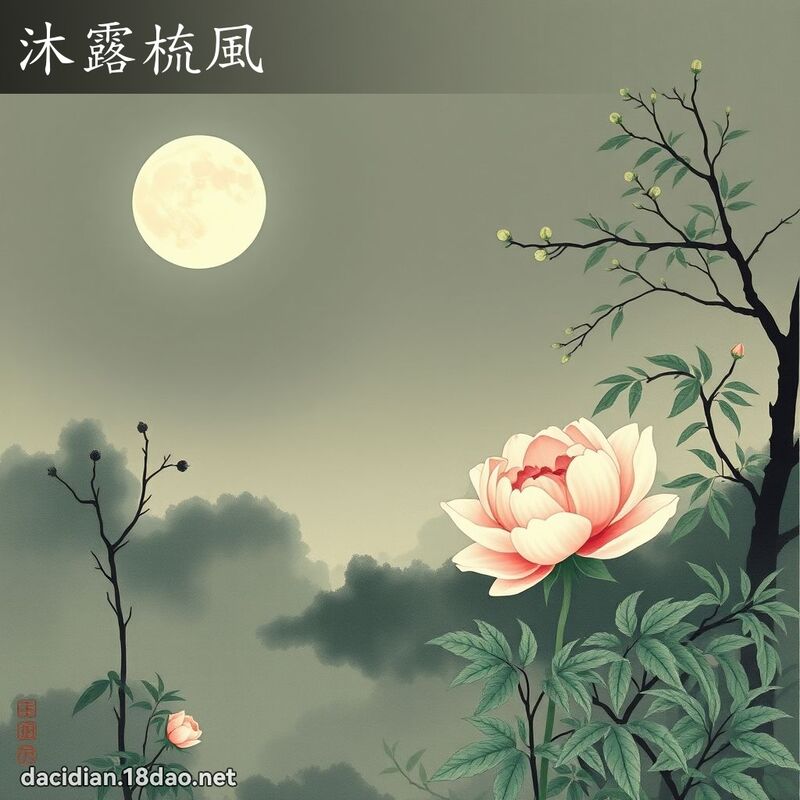 沐露梳風 配图