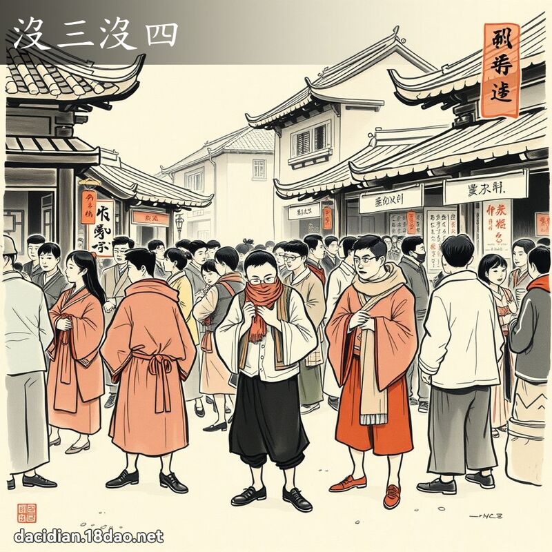 沒三沒四 配图