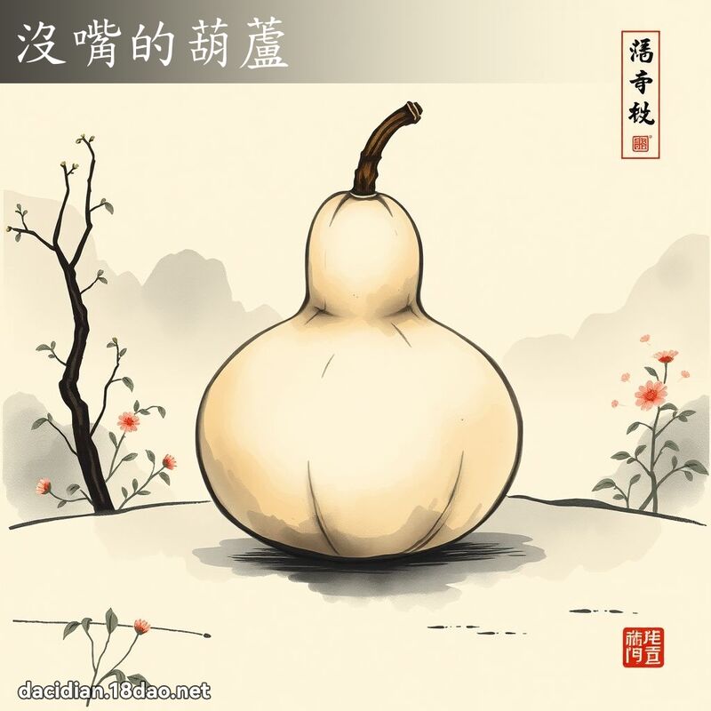 沒嘴的葫蘆 配图