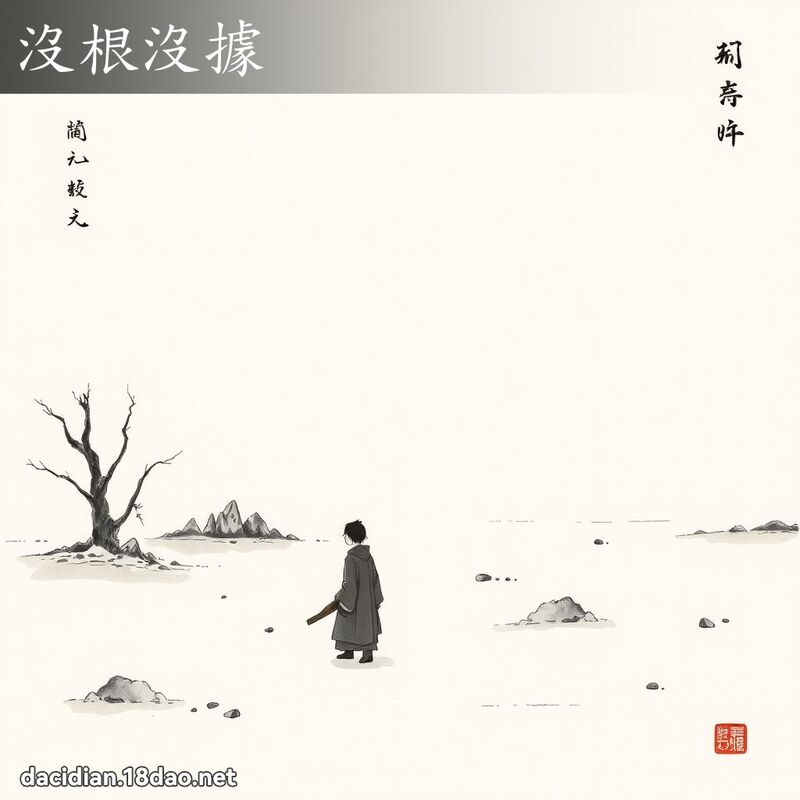 沒根沒據 配图