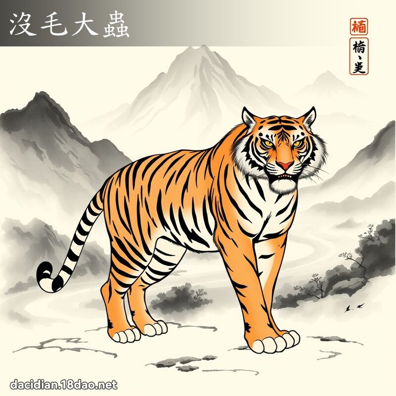沒毛大蟲 配图