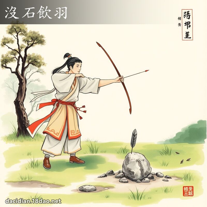没石饮羽 配图