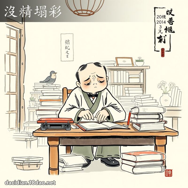 没精塌彩 配图