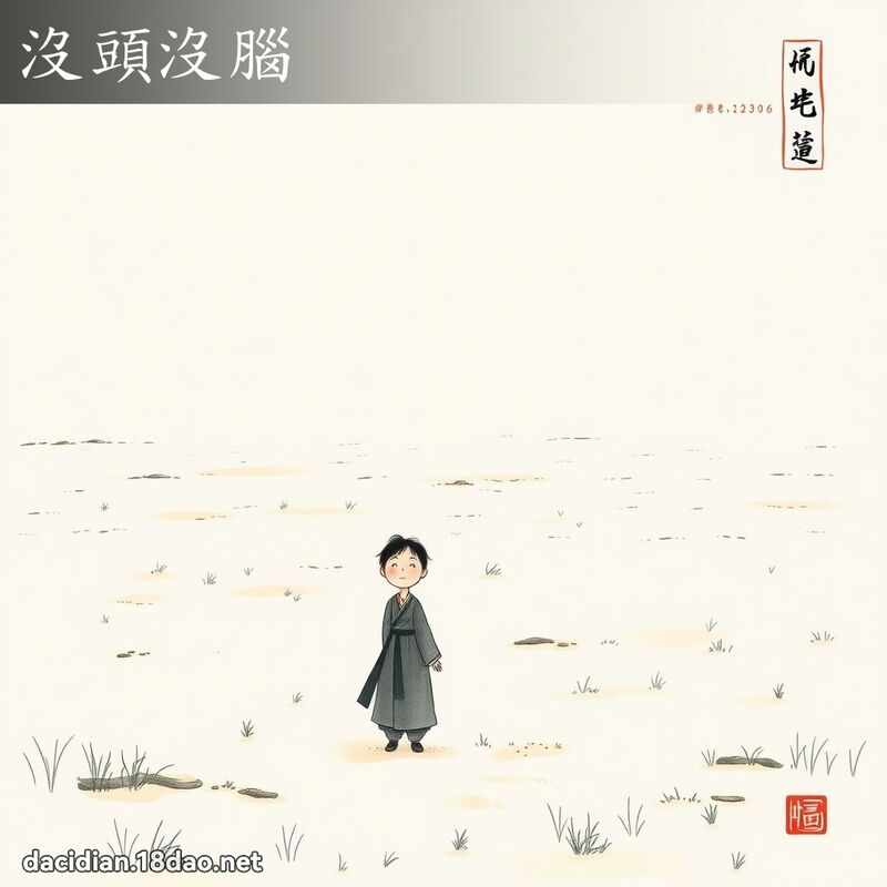 没头没脑 配图