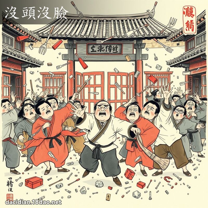 没头没脸 配图