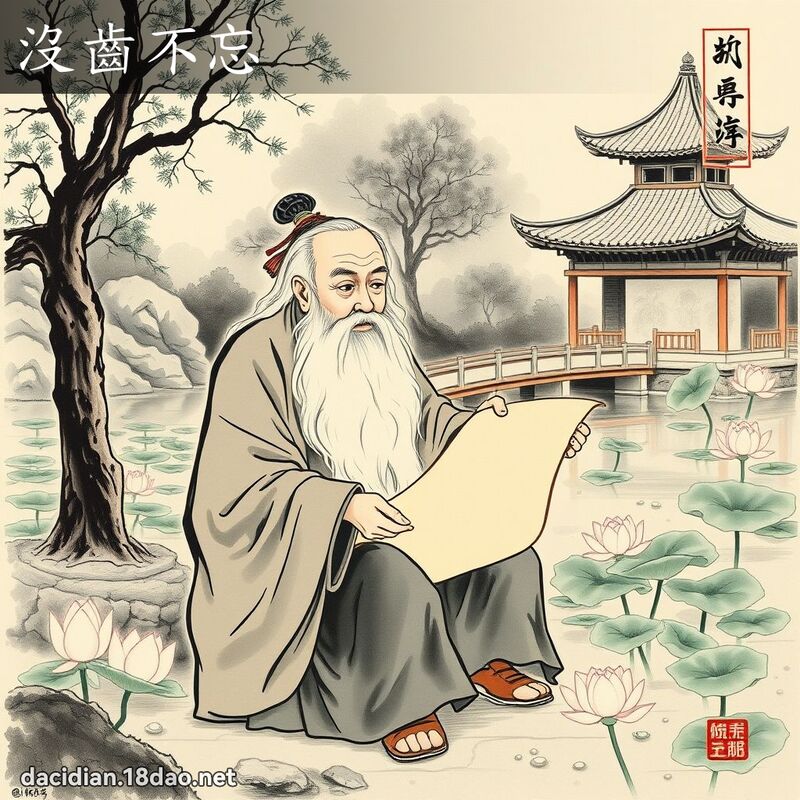 没齿不忘 配图