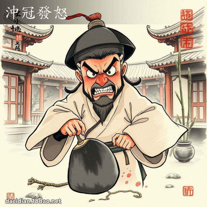 冲冠发怒 配图