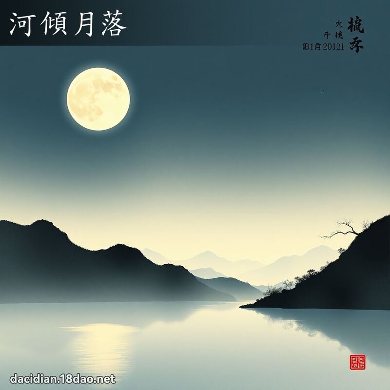 河倾月落 - 中华成语配图