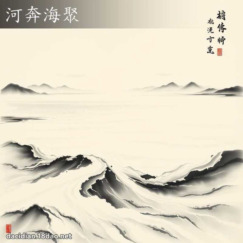 河奔海聚 配图