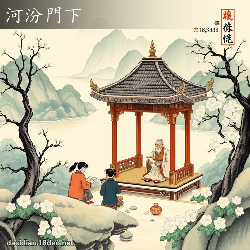 河汾门下 配图