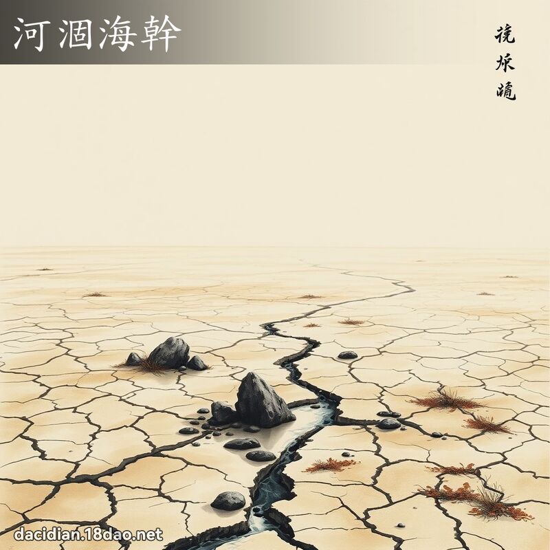河涸海干 配图