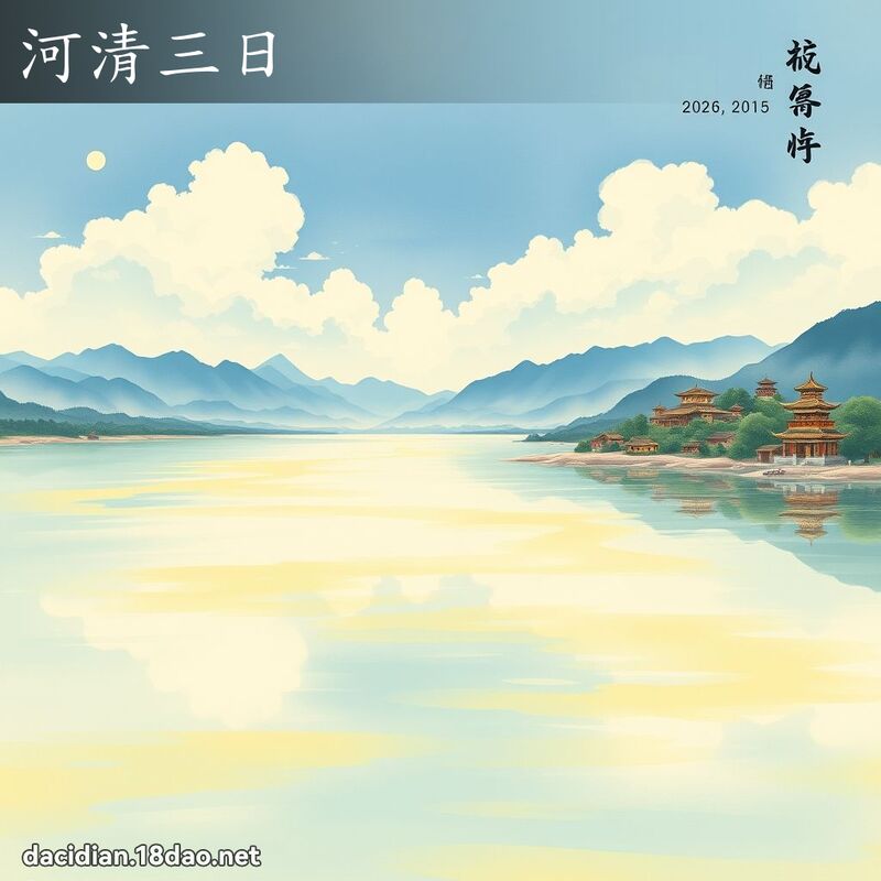 河清三日 配图