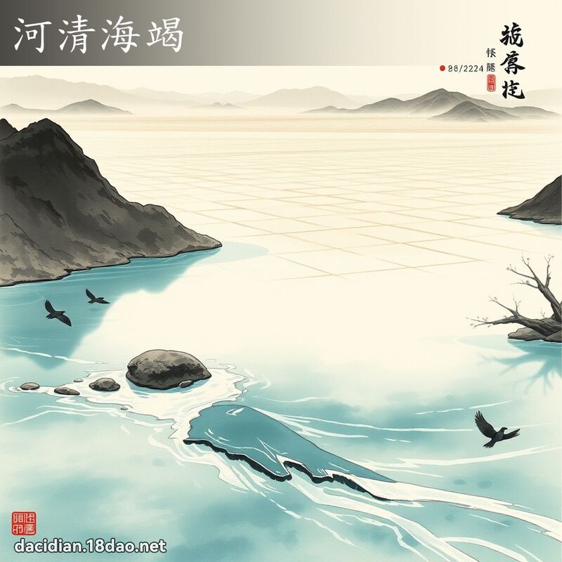 河清海竭 配图