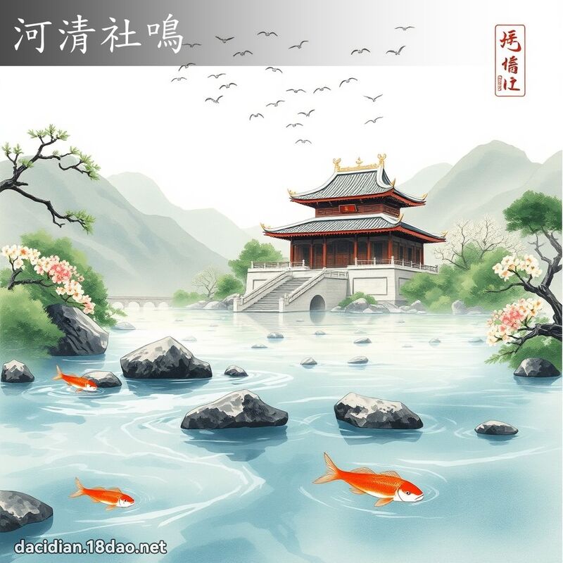 河清社鸣 配图