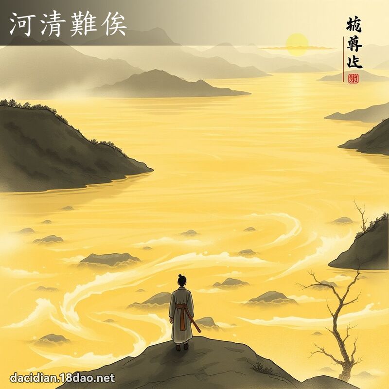 河清难俟 配图