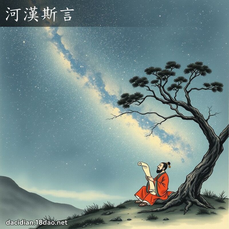 河汉斯言 配图