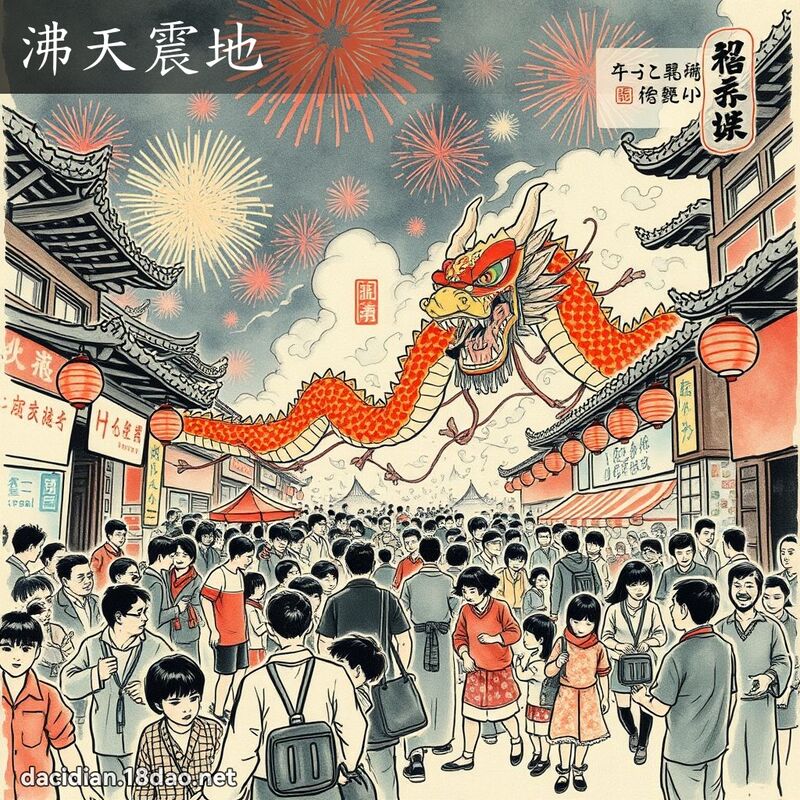 沸天震地 配图