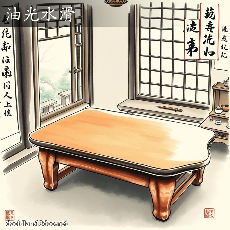油光水滑 配图