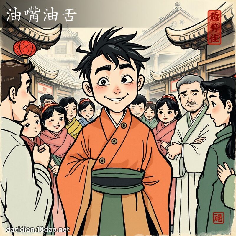 油嘴油舌 配图