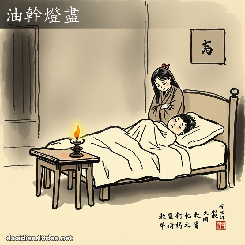油干灯尽 配图