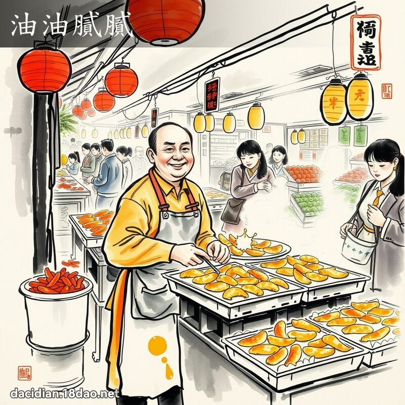 油油腻腻 配图
