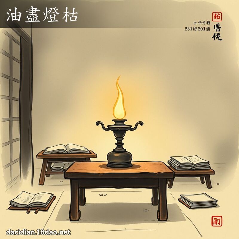 油尽灯枯 配图