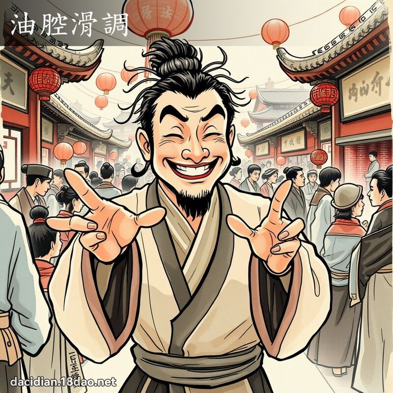 油腔滑调 配图