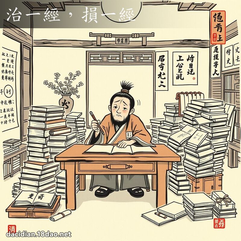 治一经,损一经 配图