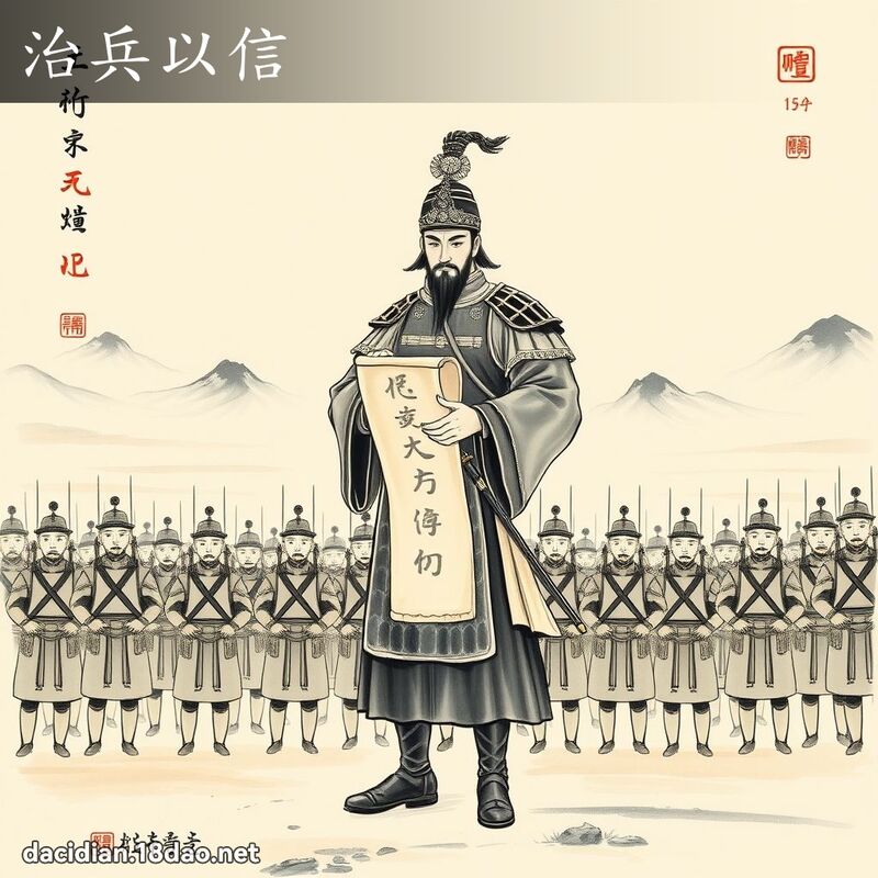 治兵以信 配图