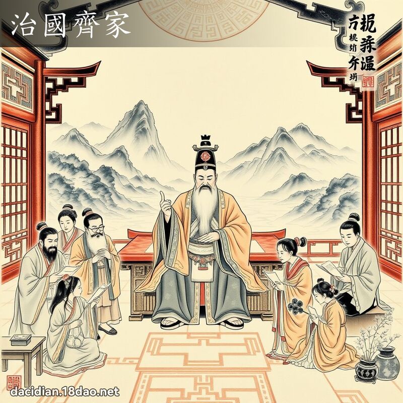 治国齐家 配图
