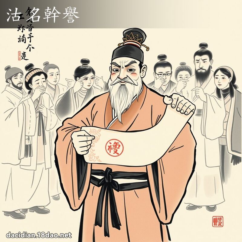 沽名干誉 配图