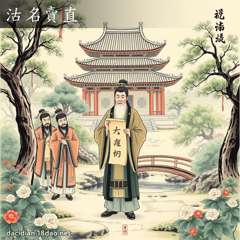 沽名卖直 配图