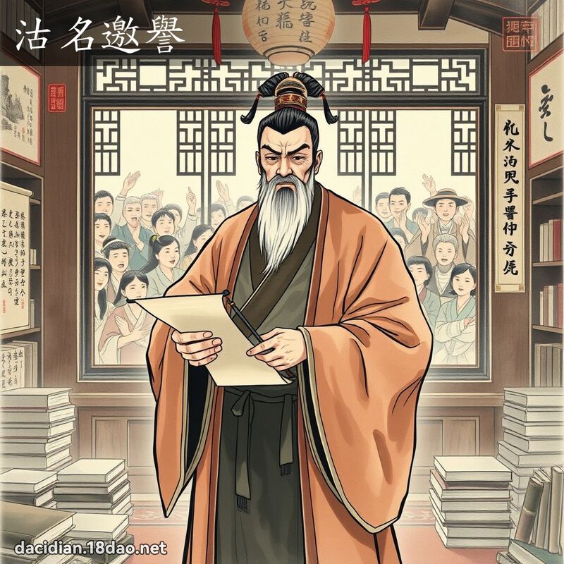 沽名邀誉 配图