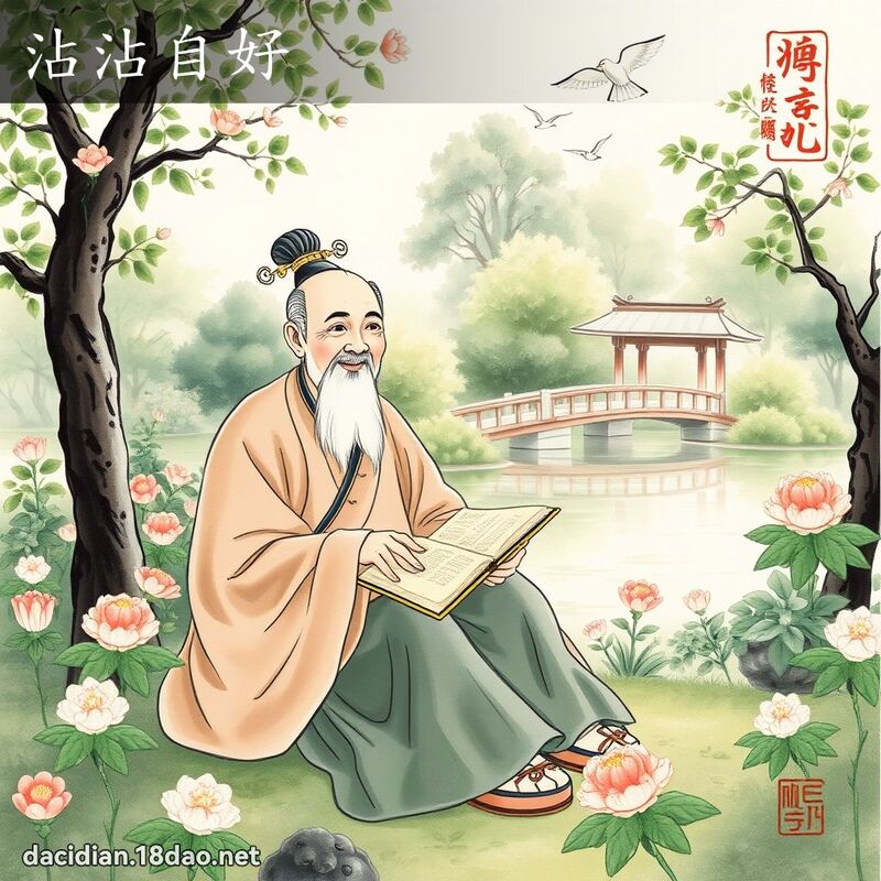 沾沾自好 配图